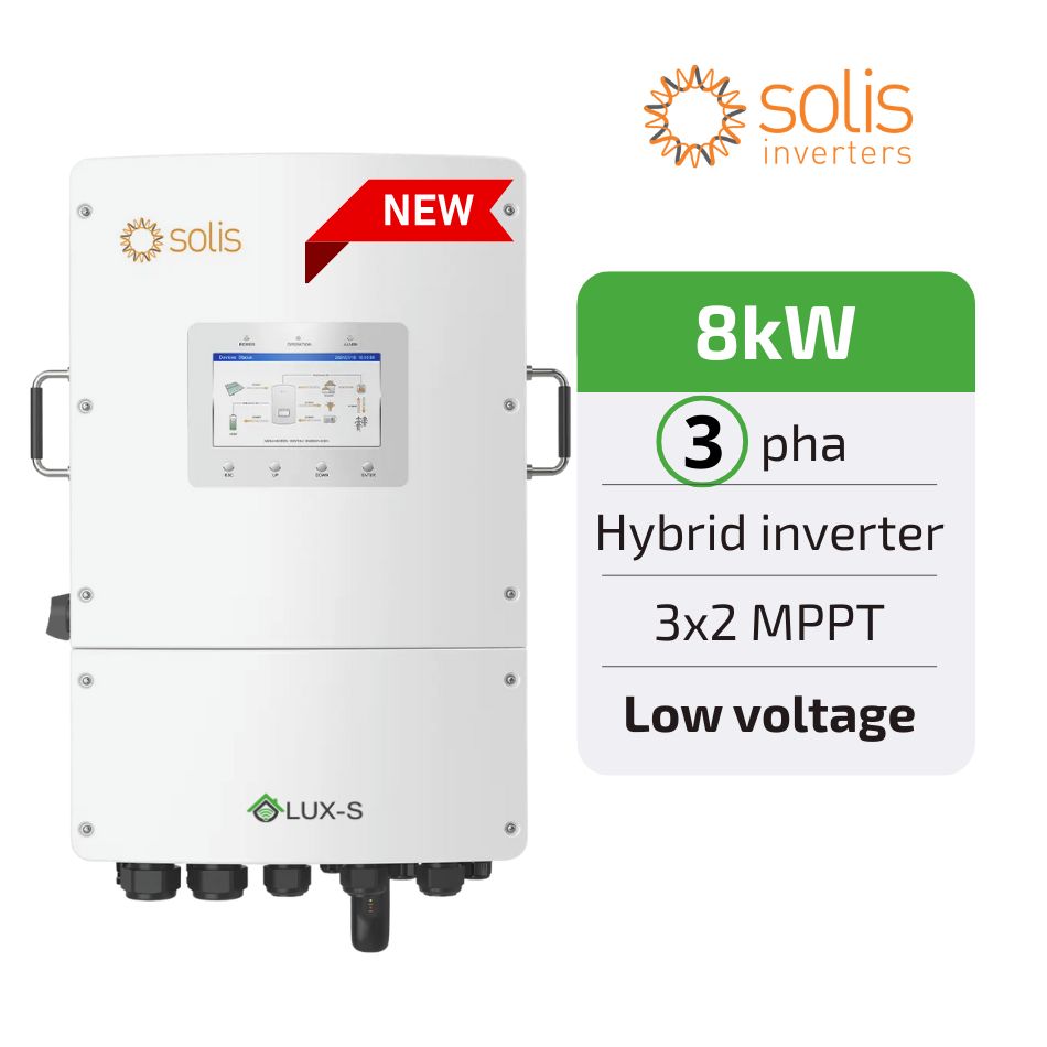 Biến tần Hybrid Solis 8kW Inverter 3 pha áp thấp