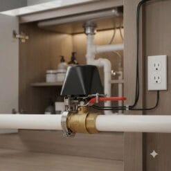 Lắp đặt bộ điều khiển van khóa tự động Tuya Zigbee thực tế trên đường ống nước và van gạt gia đình