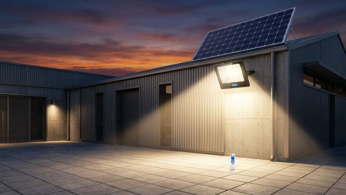 Banner đèn pha LED năng lượng mặt trời ATH Lighting chiếu sáng ngoài trời thông minh tỷ lệ 16:9