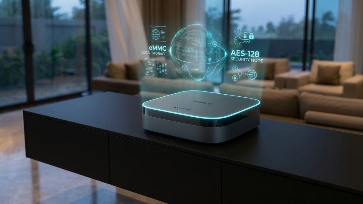 Bộ điều khiển trung tâm Aqara Hub M3 hỗ trợ giao thức Matter và lưu trữ mã hóa dữ liệu cục bộ an toàn