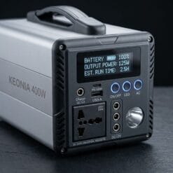Trạm Điện Di Động KEONIA 400W 15Ah (Pin LiFePO4, Cổng AC 220V Sóng Sin Chuẩn)