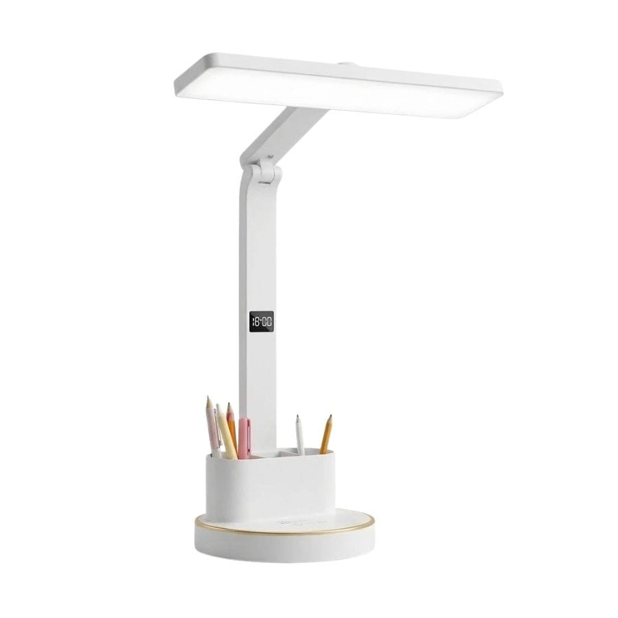 Đèn Bàn Học Chống Cận Thị ONR Đa Năng (3 Chế Độ Sáng, Tích Hợp Đồng Hồ & Ngăn Cắm Bút)