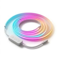 Đèn LED dây thông minh đổi màu RGBIC Aqara LED Strip T1 chuẩn Zigbee 3.0 góc nghiêng nền trắng