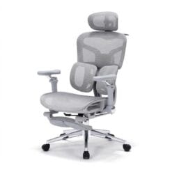 Ghế công thái học DERGO ErgoX G9 6D chân hợp kim nhôm aluminum base lưới xám cao cấp