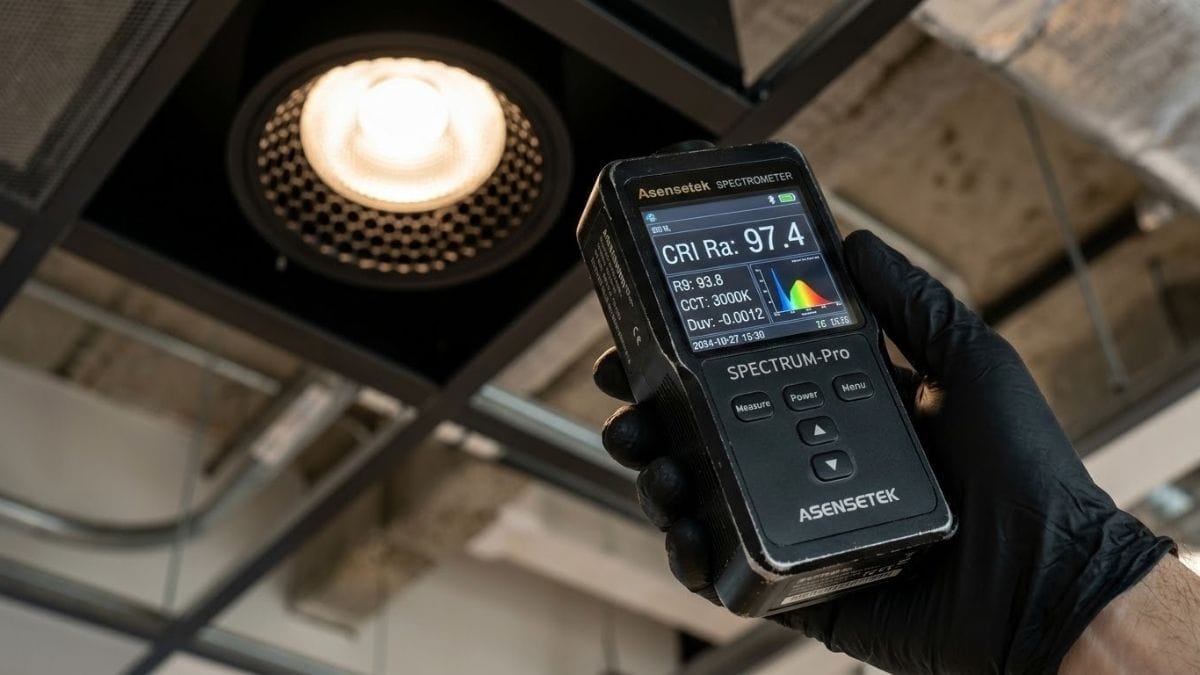 Thiết bị đo quang phổ trắc quang chuyên dụng kiểm định chỉ số R9 và độ hoàn màu đèn LED kiến trúc LUX-S