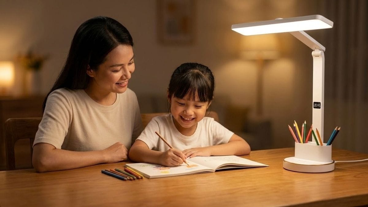 Đèn Bàn Học Chống Cận Thị ONR Đa Năng (3 Chế Độ Sáng, Tích Hợp Đồng Hồ & Ngăn Cắm Bút)