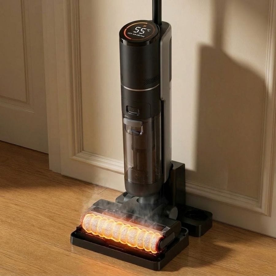 Máy Hút Bụi Lau Sàn Khô Ướt Thông Minh Dreame H12 Pro (Lực Hút 16.000Pa, Tự Sấy Khí Nóng 55°C)